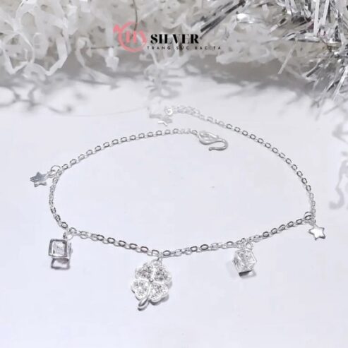 Lắc chân bạc nữ CHY SILVER