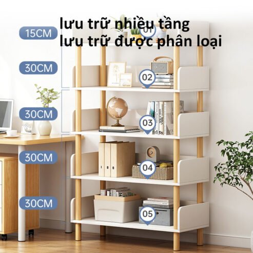 Kệ Sách Kệ Góc Tường Gỗ