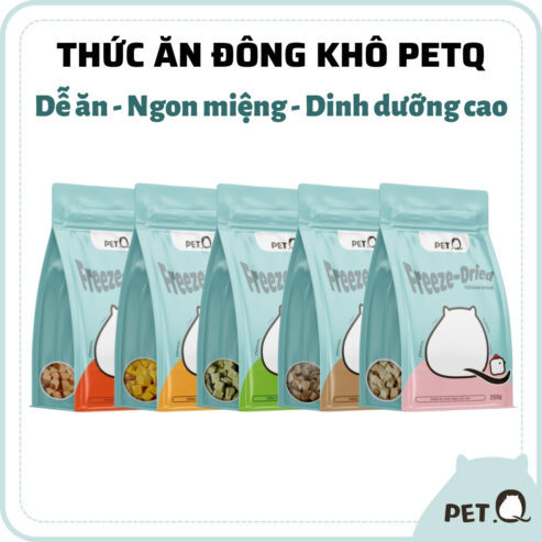 Thức ăn đông khô cho chó mèo