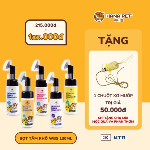 Bọt tắm khô dưỡng lông