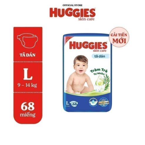 Tã/Bỉm Dán Sơ sinh Huggies Skincare Super Jumbo