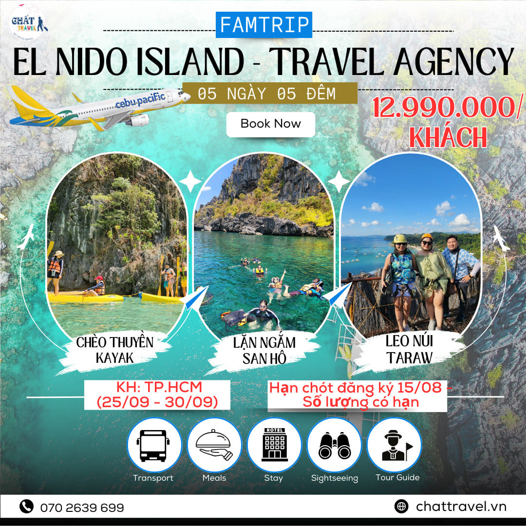 TOUR KHÁM PHÁ ĐẢO NGỌC EL NIDO