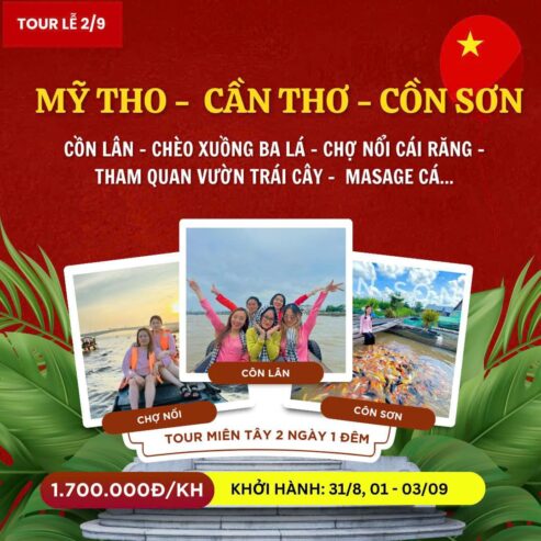 TOUR MIỀN TÂY DỊP 2/9