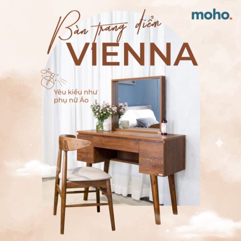 Bàn Trang Điểm Gỗ Đa Năng MOHO VIENNA