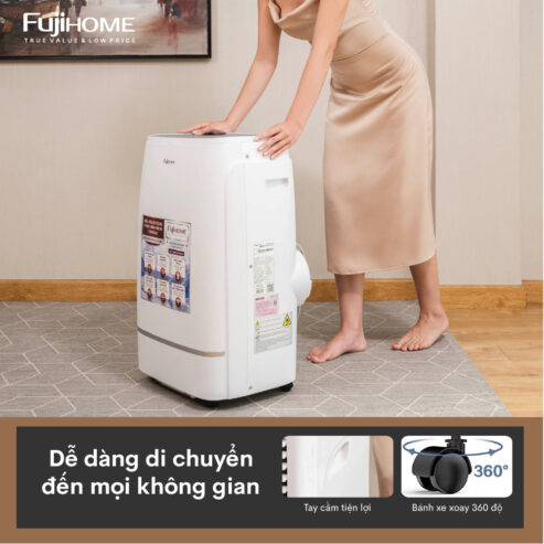 Máy lạnh di động 12.000BTU Fujihome Nhập Khẩu