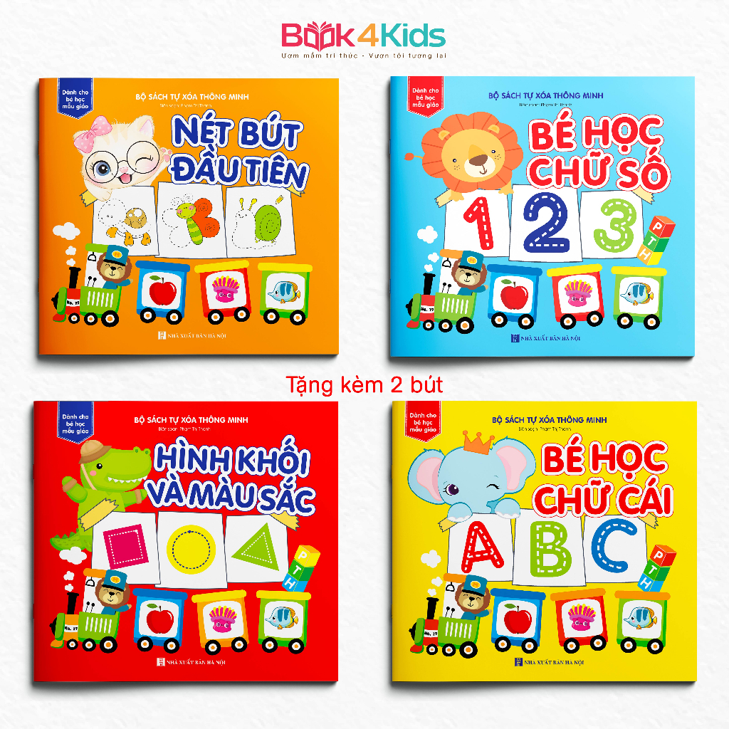 Sách – Tự Xóa Thông Minh – Bộ 4 Cuốn