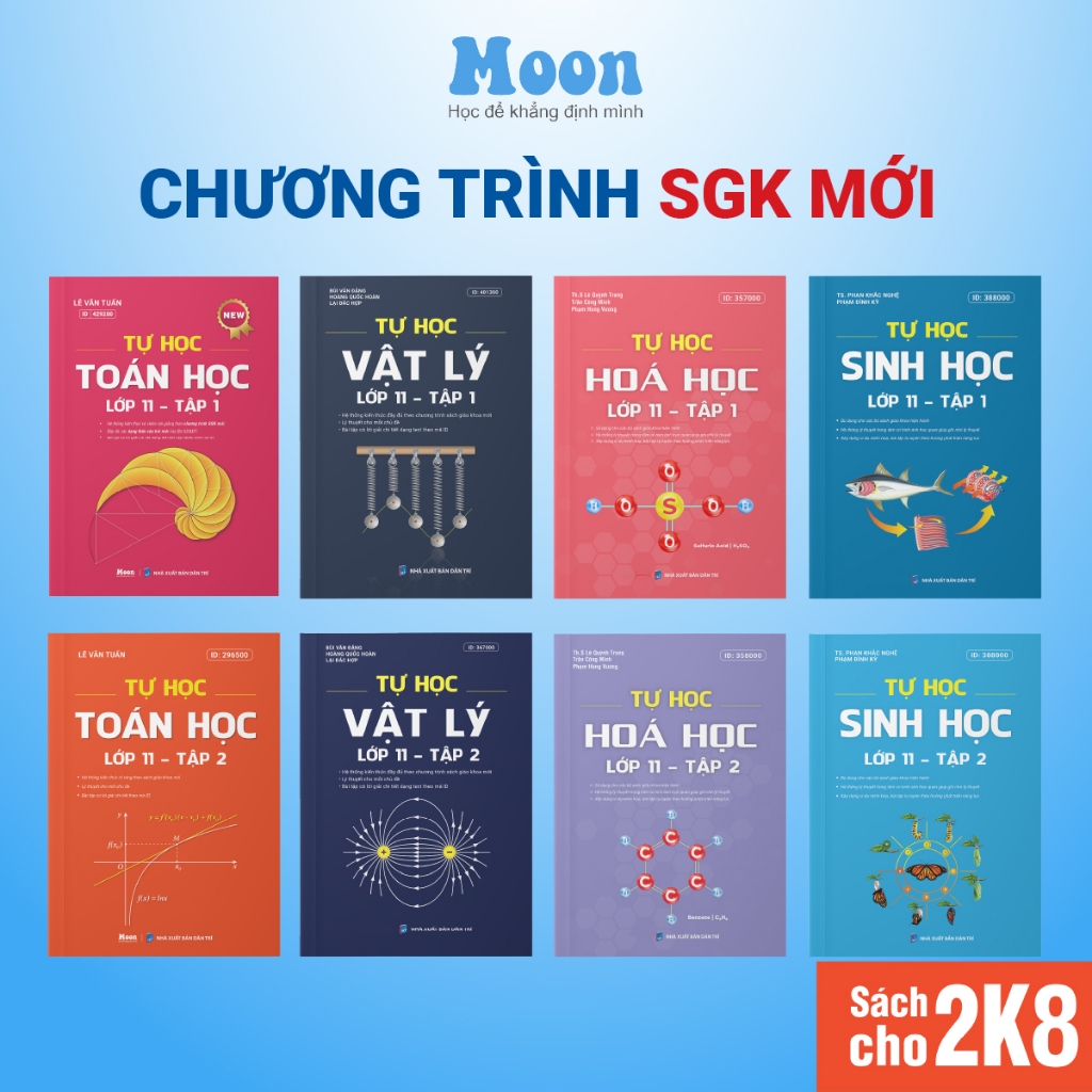 Sách lớp 11 chương trình mới Toán, Lý, Hoá