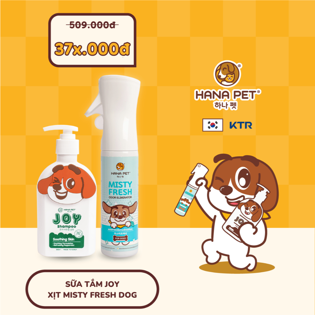 Combo sữa tắm JOY và xịt khử mùi, khử khuẩn Misty Fresh