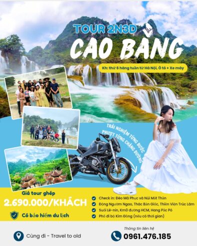 Tour Hà Nội – Cao Bằng 2N3Đ/3N4Đ