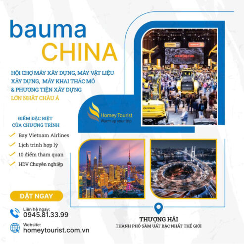 Bauma China – Hội chợ chuyên ngành xây dựng tại Thượng Hải