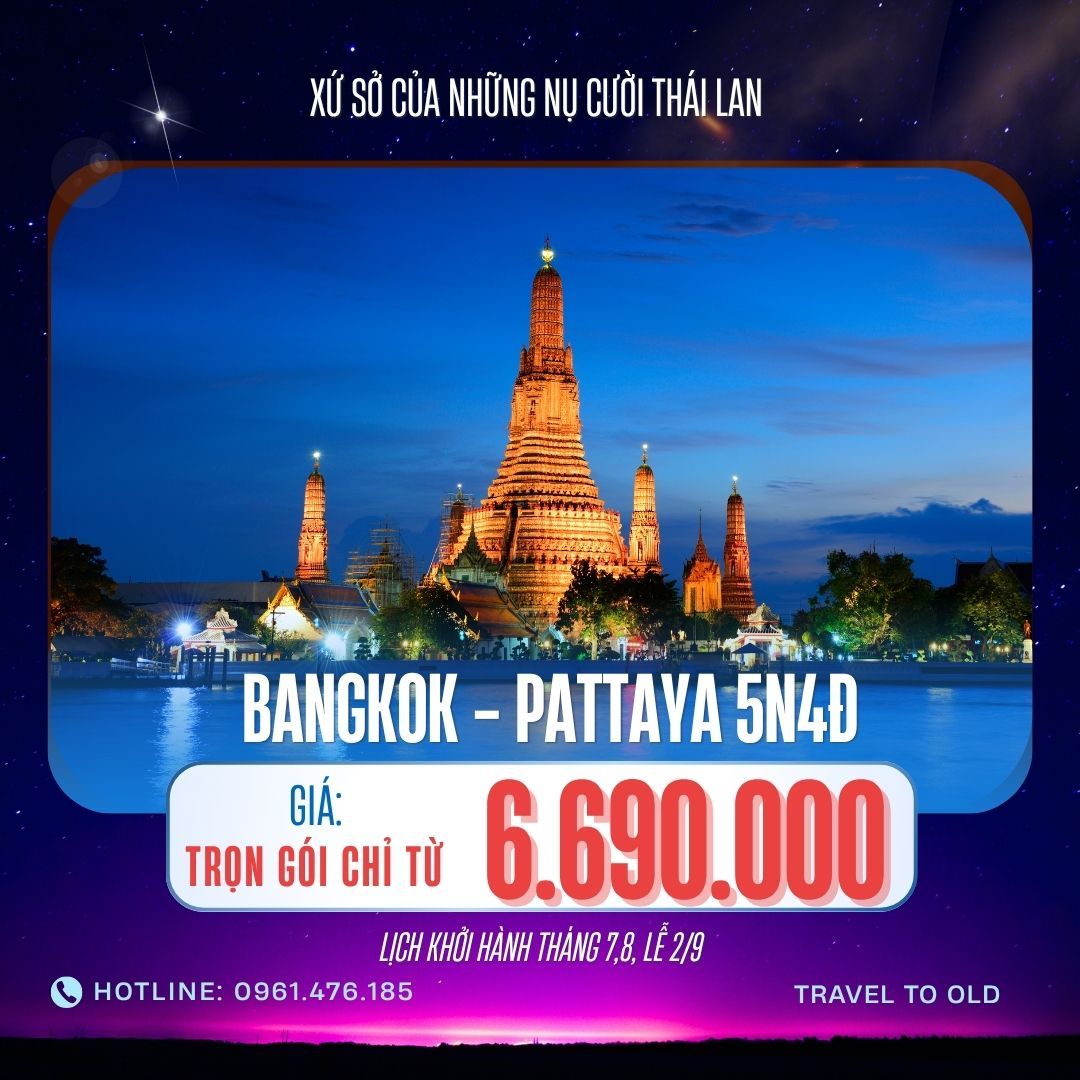 HÀ NỘI – BANGKOK -PATAYA/CHIANG MAI- CHIANG RAI 5N4D