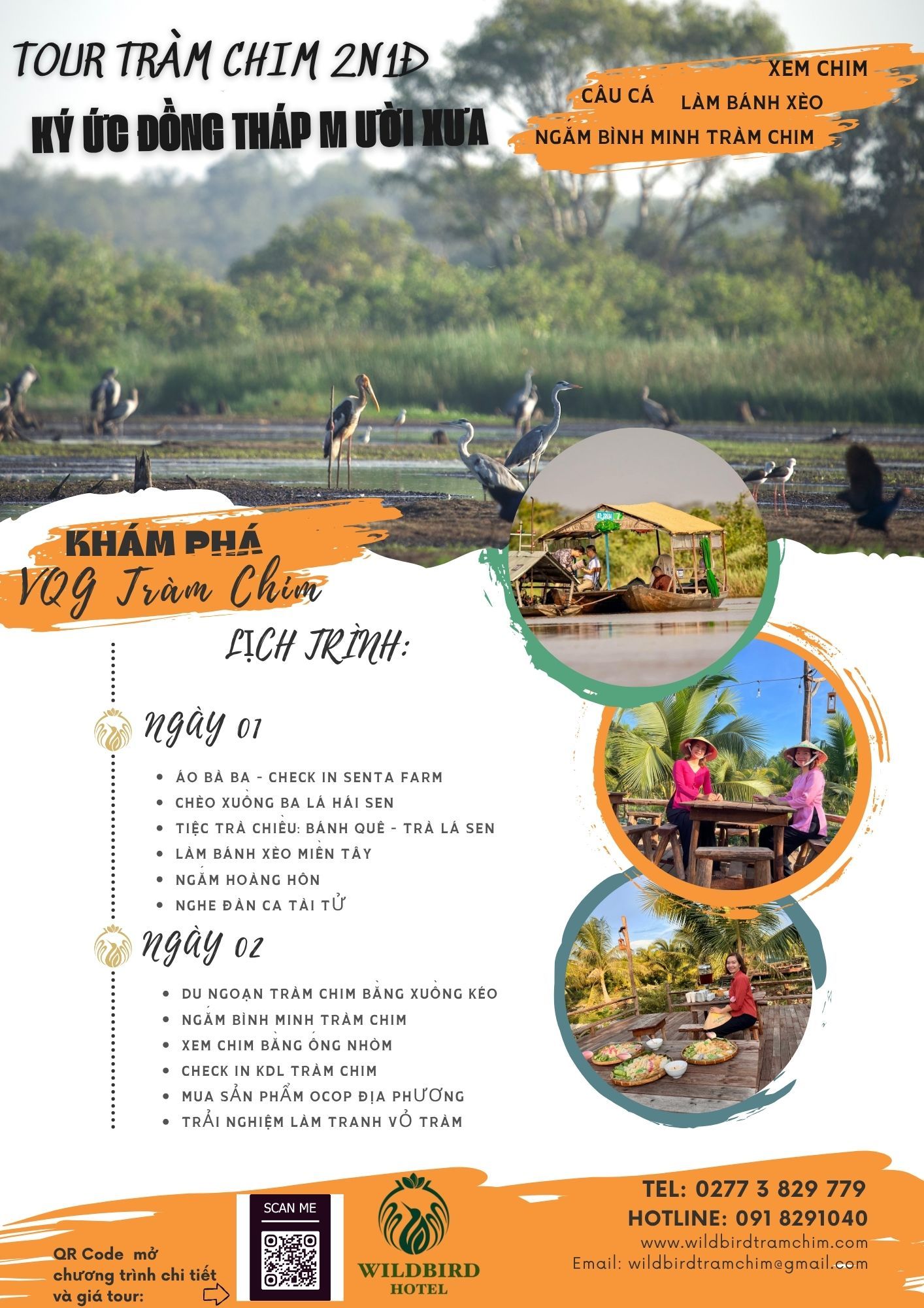 TOUR 2N1D – TRÀM CHIM- KÝ ỨC ĐỒNG THÁP MƯỜI