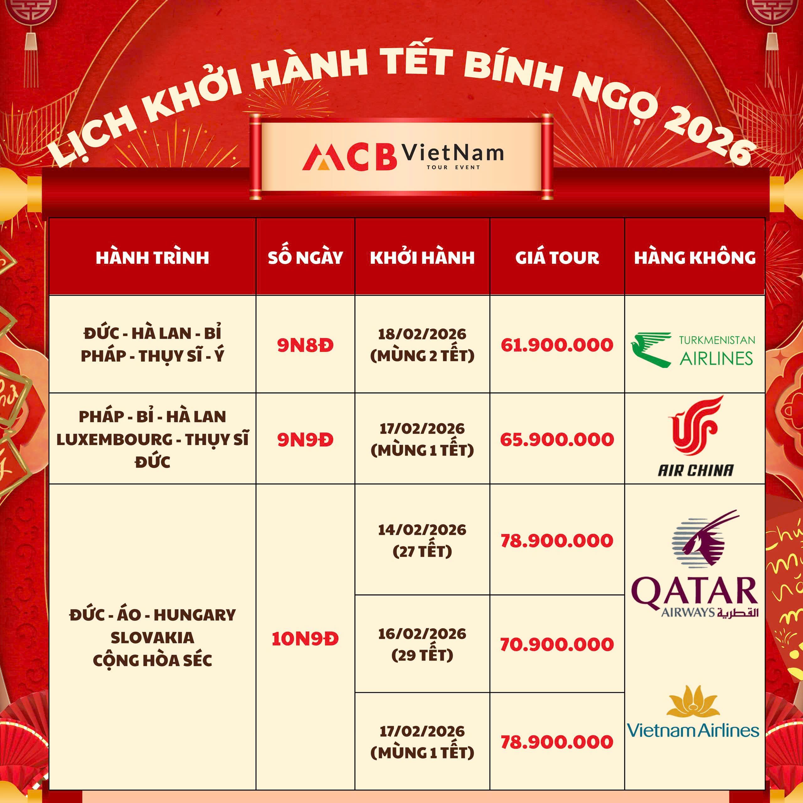 TOUR TẾT ÂM LỊCH 2026 GIÁ CHỈ TỪ 10.990